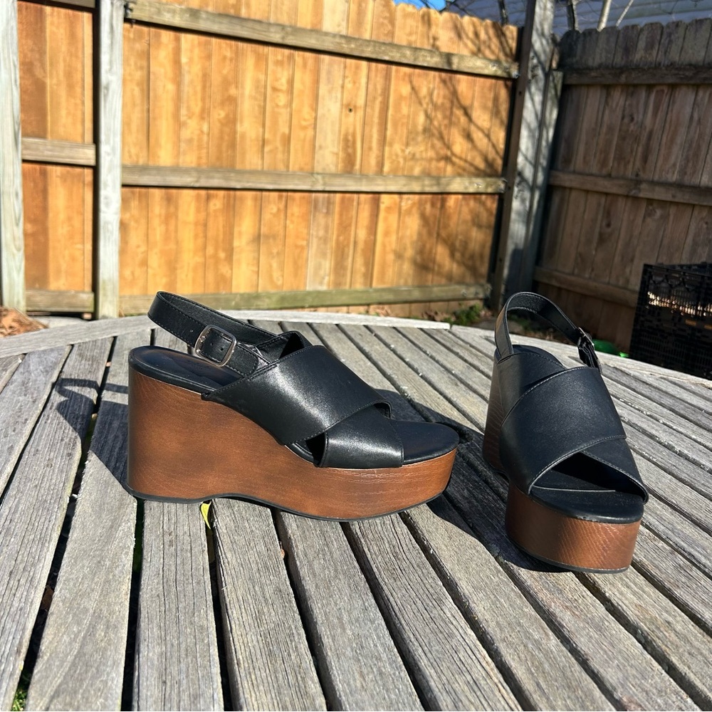 Women's Naomi Wood Wedge Heels with Memory Foam Insole -Universal Thread size 11